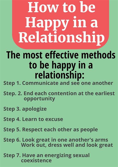 7 easy steps the most effective methods to be happy in a relationship utilize these seven basic