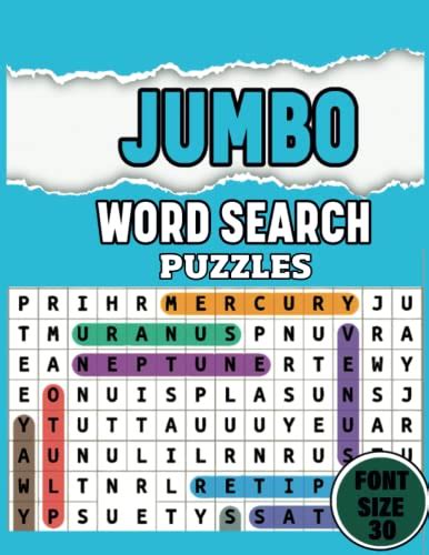 Jumbo Word Search Puzzles Adults And Seniors Extra Large Print 950