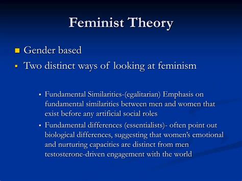 Ppt Feminist Theory Powerpoint Presentation Free Download Id3377680