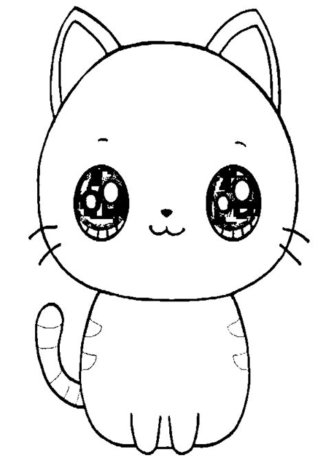 Dibujo De Gato Kawaii Para Colorear Gran Venta Off 51