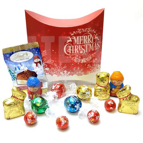 Lindt Christmas Chocolate Treats T Pouch Full Of Lindt Etsy