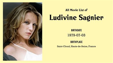 Ludivine Sagnier Movies List Ludivine Sagnier Filmography Of Ludivine Sagnier Youtube