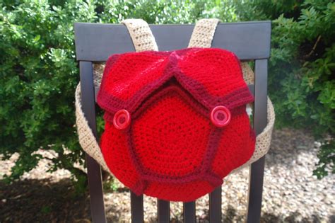Koopa Shell Backpack Bag In Red Super Mario Bros Made To