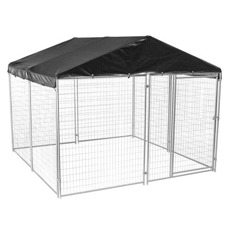 Lucky Dog 6 Ft H X 10 Ft W X 10 Ft L Modular Welded Wire Kennel Kit