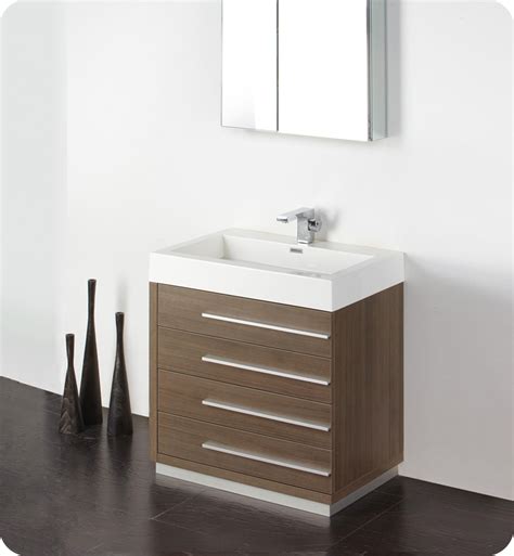 All modern bathroom cabinets we offer a wide selection of modern and contemporary bathroom vanities suitable for master bathrooms, kids bathrooms, guest bathrooms, and powder rooms from bmt bagni, casabath, gb group, and moma design. Fresca FVN8030GO Livello 30" Modern Bathroom Vanity with Medicine Cabinet in Gray Oak