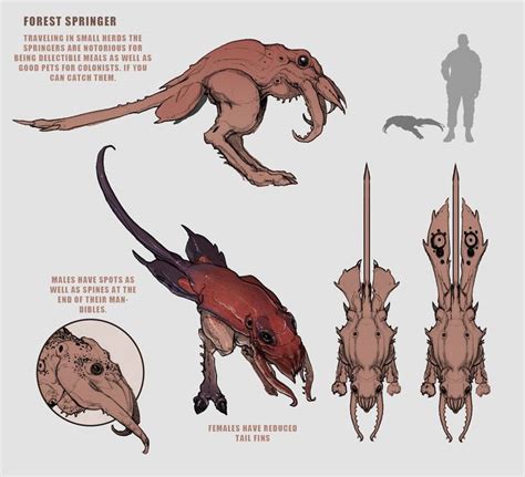 The Concept Art For Forest Spriter An Animated Creature That Appears
