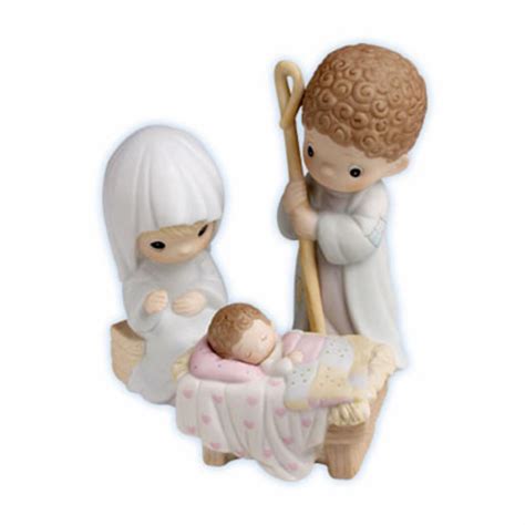 precious moments nativity | Precious moments quotes, Precious moments figurines, Nativity