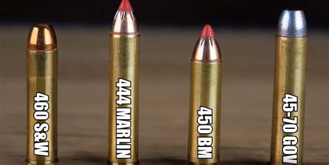 Big Bore Cartridges Compared 460 Sandw Vs 444 Marlin Vs 450 Bm Vs 45 70