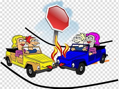 Traffic Collision Accident Cartoon Intersectiontraffic Accident