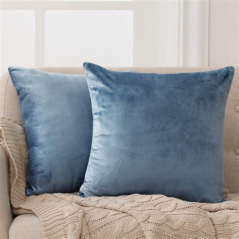 Deconovo Decorative Pillow Covers Super Soft Luxury Velvet Throw Pillow