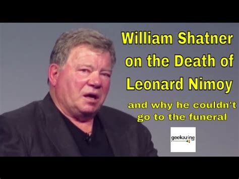 William shatner stole leonard nimoy's bike ! William Shatner on the Death of Leonard Nimoy - YouTube