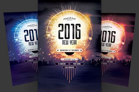 50 Amazing Christmas And New Years Eve Flyers For The