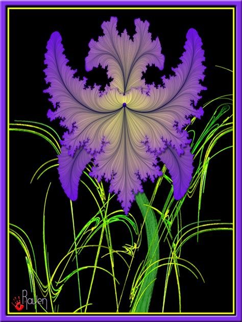 Iris Fractal Built By Raven Fractals In Nature Fractal Art Fractals
