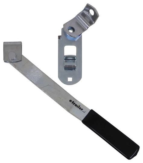 Cam Action Lockable Door Latch Kit W Wide Hasp For Small Enclosed Trailers Zinc Plated Steel