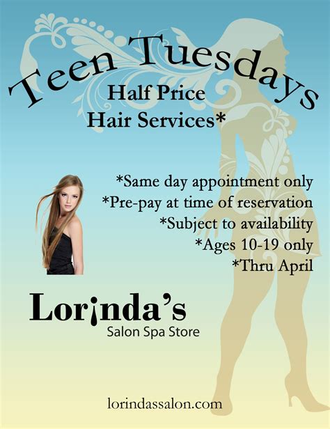 On teen tuesdays, science world only accepts bookings from secondary schools and offers additional grade what's a teen tuesday like? Lorinda's Salon Spa Store: Teen Tuesday's Are Here!