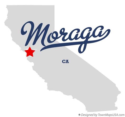 Map Of Moraga Ca California