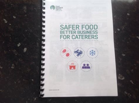 Safer Food Better Business For Caterers SFBB Restaurant Takeaway Month Diary EBay
