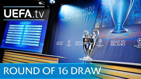 And they will find out their fate today as the champions league draw for the round of 16 fixtures is held today. 2015/16 UEFA Champions League round of 16 draw - YouTube