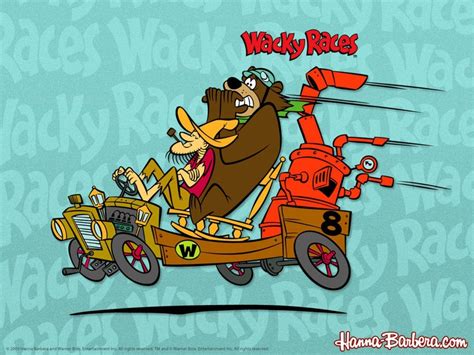 Cartoon Wacky Races Wallpaper Classic Cartoon Characters Vintage