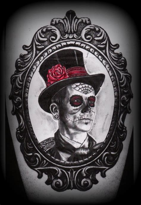 Below it is a hand skeleton that is holding four ace cards. Cool skeleton man frame tattoo - | TattooMagz › Tattoo ...