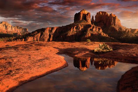 Red Rock Sunset Photograph By Michael Perea