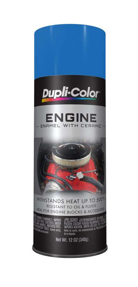 Duplicolor De1608 Engine Enamel Paint General Motors Blue 12 Oz Can