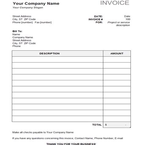 22 Practical Small Business Invoice Templates Besty Templates
