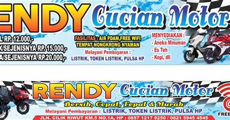 Desain Banner Cuci Motor - Red Pdf
