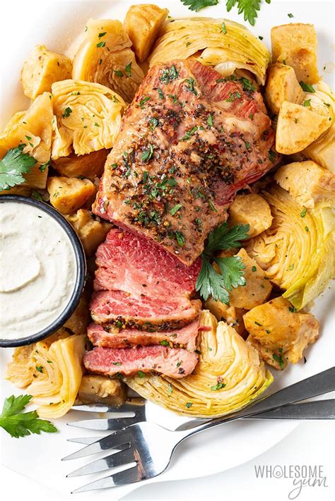 This corned beef and cabbage is a hearty and delicious comfort meal with tons of flavor! Pressure Cooker Keto Corned Beef And Cabbage Recipe | Wholesome Yum