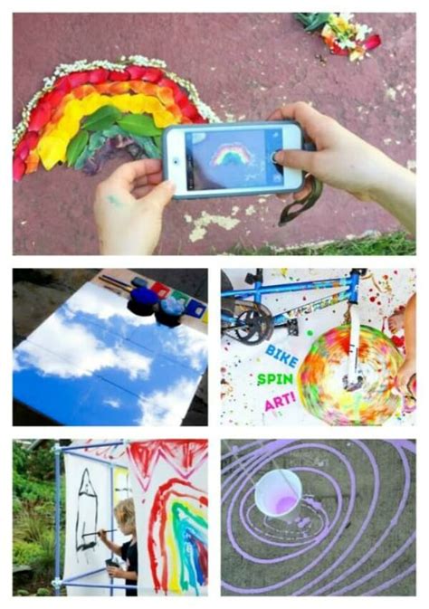 21 Outdoor Art Ideas For Kids To Take The Creativity And
