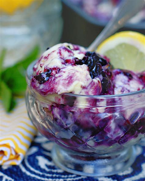 No Churn Blueberry Lemon Ice Cream Southern Discourse