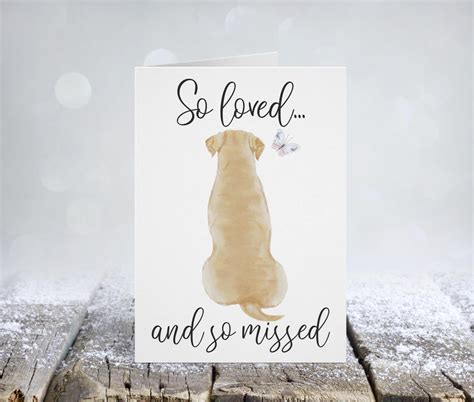 Dog Sympathy Card Printable Pet Condolence Card Pet Etsy