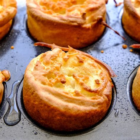 Traditional Yorkshire Puddings Stock Photo Image Of Group