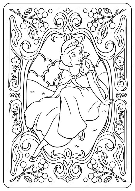 Walt Disney Coloring Pages Princess Snow White Walt Disney Figuren