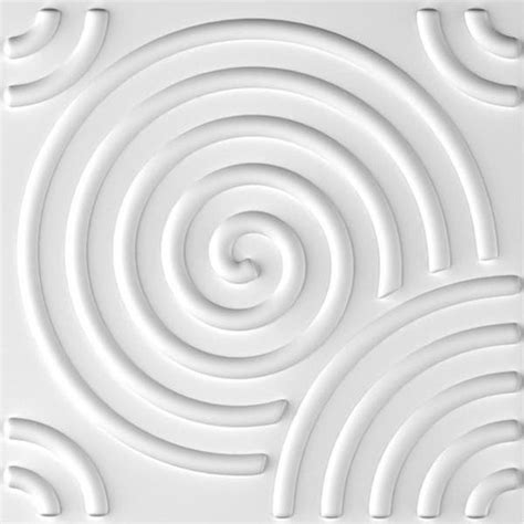 Paintable 3d Texture Wall Panels White Vortex Pack Of 12 Tiles 32 Sq