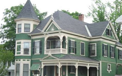 Green Victorian Exterior House Colors Elegant Victorian Exterior