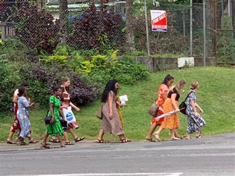 Latter Day Saints Welcome Elder And Sister Rasband To Fiji