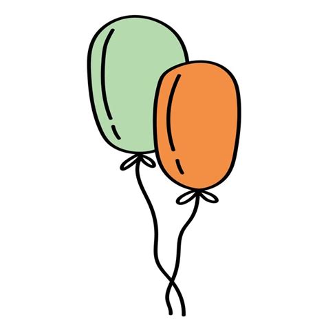 Premium Vector Doodle Sticker With Cartoon Balloon