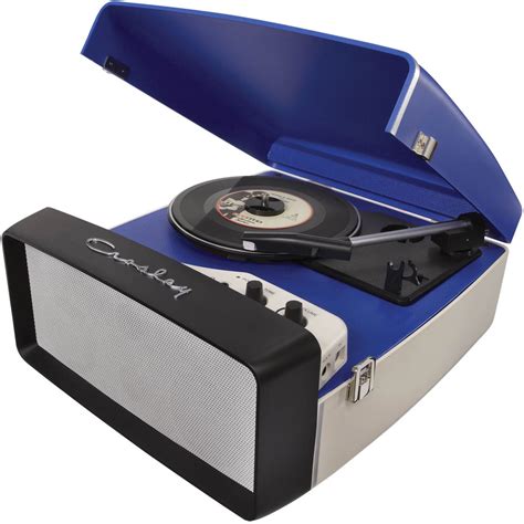 Crosley Radio Collegiate Portable Turntable With Usb Cr6010a Bl