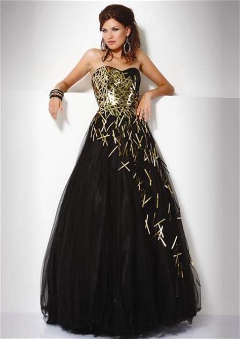 Cool Black And Gold Prom Dress Very Unconventional Prom Uh I Mean