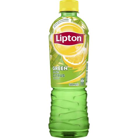 Lipton Ice Tea Green Tea Iced Tea Citrus Bottle 500ml Woolworths