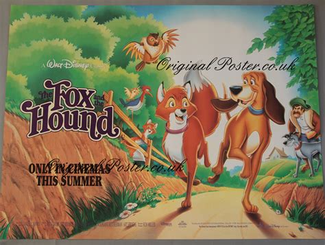 the fox and the hound 1981 disney posters cinema post