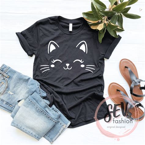 Cat Shirt Kitty Kitten T Shirt Tee Mens Womens Ladies Funny Etsy