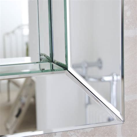 Deep All Glass Bathroom Mirror By Decorative Mirrors Online