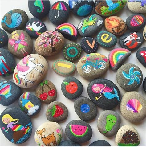 Things to paint on rocks easy. » Painted Rock Cornucopia