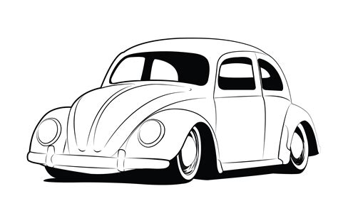 Vw Beetles Beetle Car Beetle Drawing