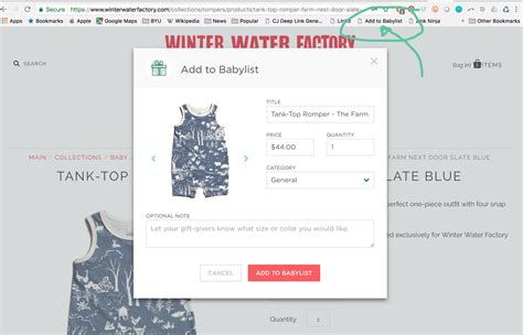 How To Add Items From Around The Web Onto Babylist The House That