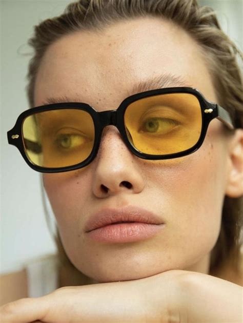 Mulheres Moldura Quadrada Boho Óculos Da Moda Para Quotidiano Brille Stil Mode Brillen Frau