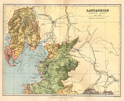 Old Maps Of Lancashire England