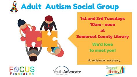 Adult Autism Social Group Somerset County Library